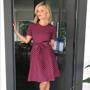 EUC Draper James red plaid dress